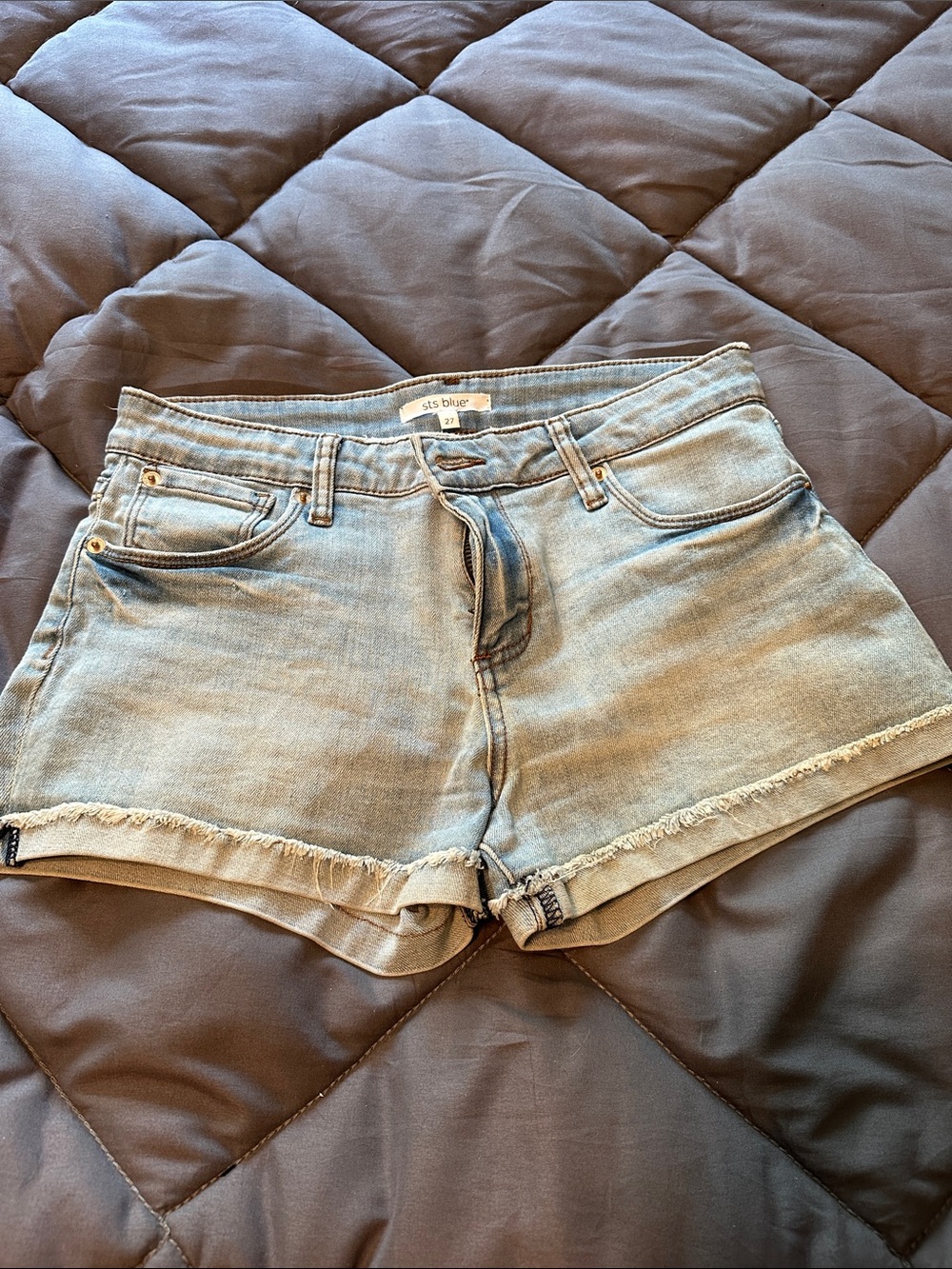 STS Blue Light Blue Denim Cutoff Shorts